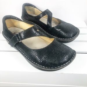 ALEGRIA DAYNA black Dottie Professional Mary Janes VGC 41 EU or 10.5 11 US Clogs